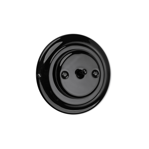 ANTICA TOOGLE  ceramiczny włącznik podtynkowy pojedynczy czarny K1-R110Nb