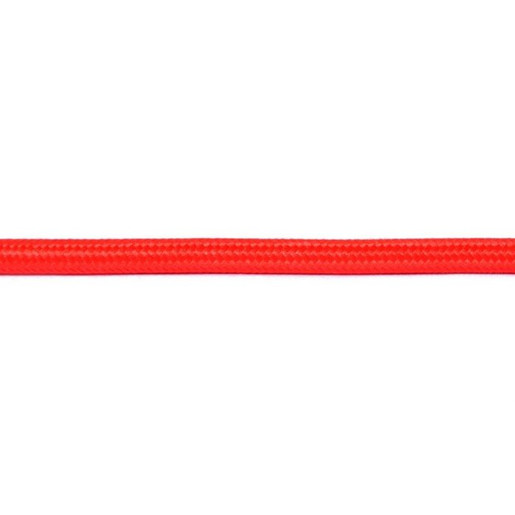 Kabel w oplocie okrągły czerwony 2x0,75