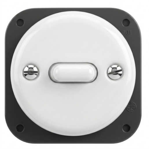 ANTICA TOOGLE  ceramiczny włącznik krzyżowy podtynkowy biały K1-R140Nw 