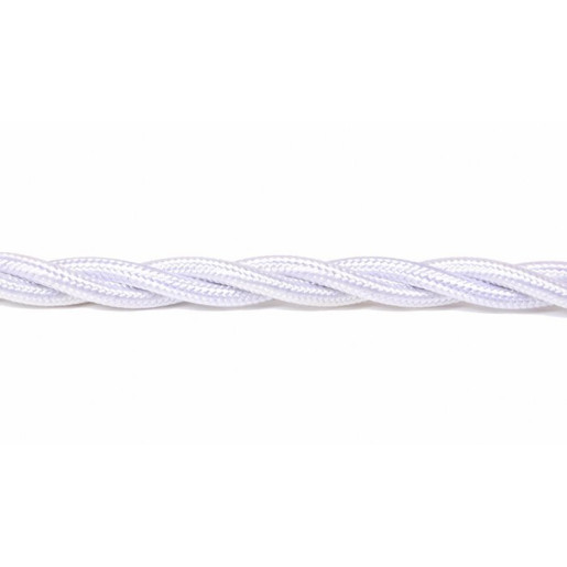 Kabel w oplocie skręcanym biały 3x2,5
