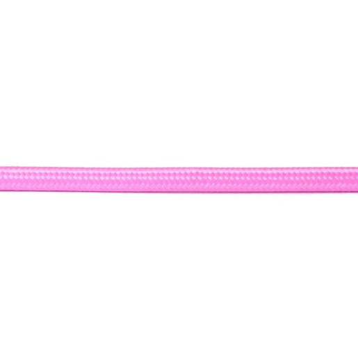 Kabel w oplocie okrągły różowy 2x0,75