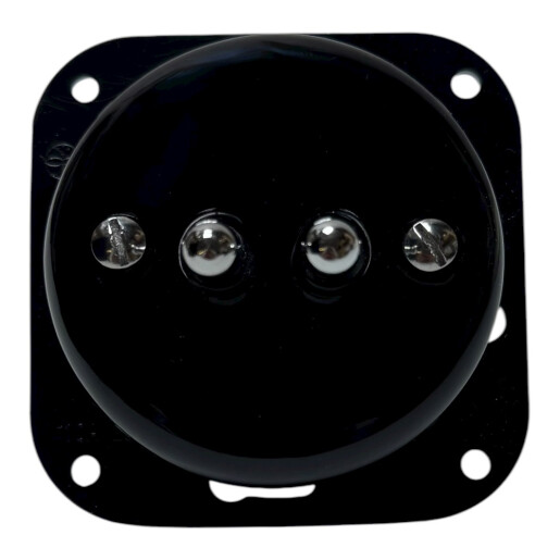 ANTICA TOOGLE  ceramiczny włącznik podwójny czarny/srebrny K1-R210N1C/B