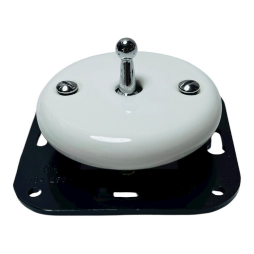 ANTICA TOOGLE  ceramiczny włącznik dzwonkowy biały/srebrny K1-R231N1BC/W