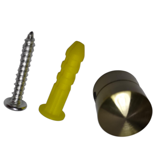 Uchwyt przewodu Alu otw&oacute;r 9mm ,dia16mm, patyna