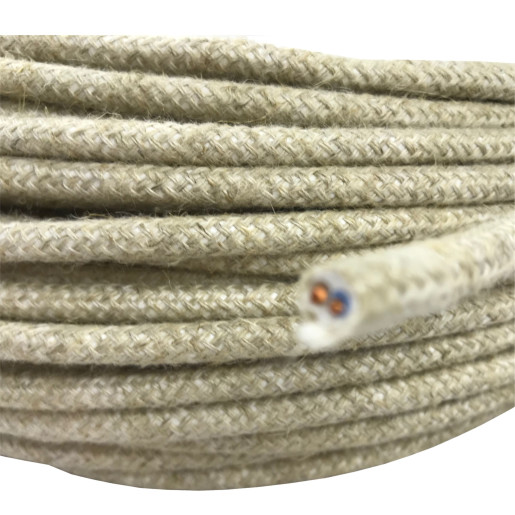 Kabel w oplocie okrągły 2x0,75 natura H03VV-F 