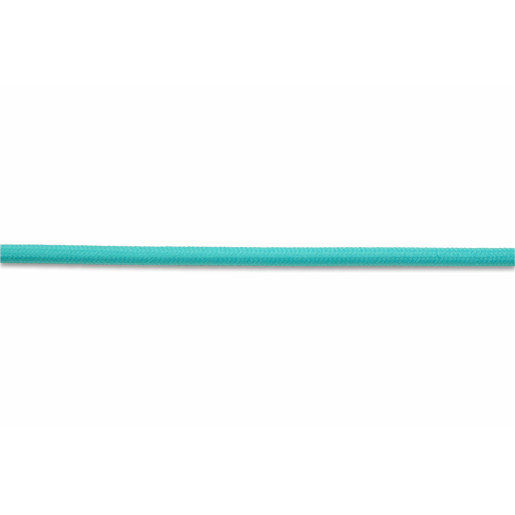 Kabel w oplocie okrągły turkusowy 2x0,75