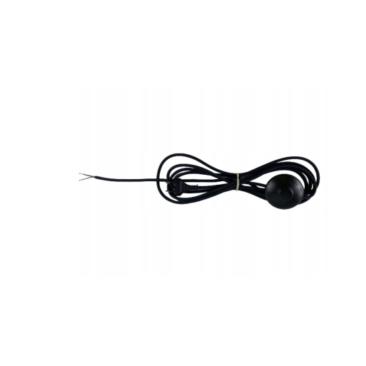 Przew&oacute;d w oplocie kabel z włącznikiem nożnym i wtyczką czarny