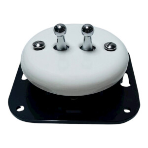 ANTICA TOOGLE  ceramiczny włącznik żaluzjowy biały/srebrny K1-R231N1SMC/W