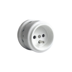 Gniazdo ceramiczne FOLK z bolcem natynkowe ANTICA, AN.206.1