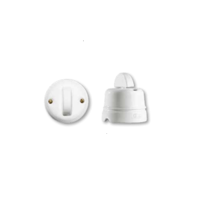 Porcelanowy wyłącznik natynkowy obrotowy  00100
