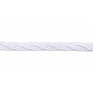 Kabel w oplocie skręcanym biały 3x0,75