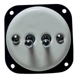 ANTICA TOOGLE  ceramiczny włącznik żaluzjowy biały/srebrny K1-R231N1SMC/W