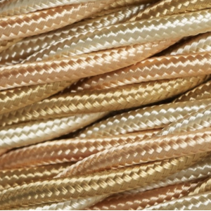 Kabel w oplocie przewód skręcany warkocz 3x1,5 trzykolorowy włoski GG