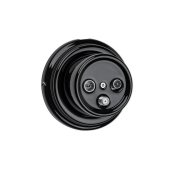 Antica ceramiczne natynkowe gniazdo TV+R czarne,T06/TV+R czarny