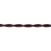 Kabel w oplocie skręcanym brązowy 2x0,75mm