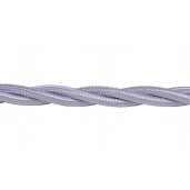 Kabel w oplocie skręcanym szary 2x0,5mm