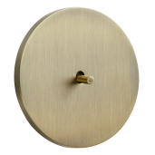 Włącznik okrągły metalowy żaluzjowy patyna szczotkowana Togglica Round 4U