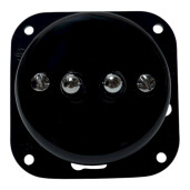 ANTICA TOOGLE  ceramiczny włącznik podwójny czarny/srebrny K1-R210N1C/B