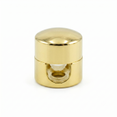 Uchwyt przewodu Alu otw&oacute;r 9mm, średnica 16mm, złoty