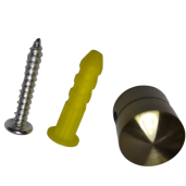 Uchwyt przewodu Alu otw&oacute;r 9mm ,dia16mm, patyna