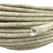 Kabel w oplocie okrągły 2x0,75 natura H03VV-F 