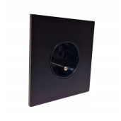 Gniazdo kontakt kwadratowe czarny mat eleganckie Togglica PC, ZVA111bl
