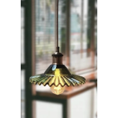 LAMPA RETRO ZIELONE SZKŁO 