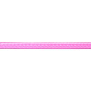 Kabel w oplocie okrągły różowy 2x0,75
