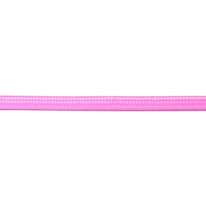 Kabel w oplocie okrągły różowy 2x0,75